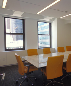 conference room with operable windows