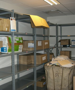 corporate office storage room
