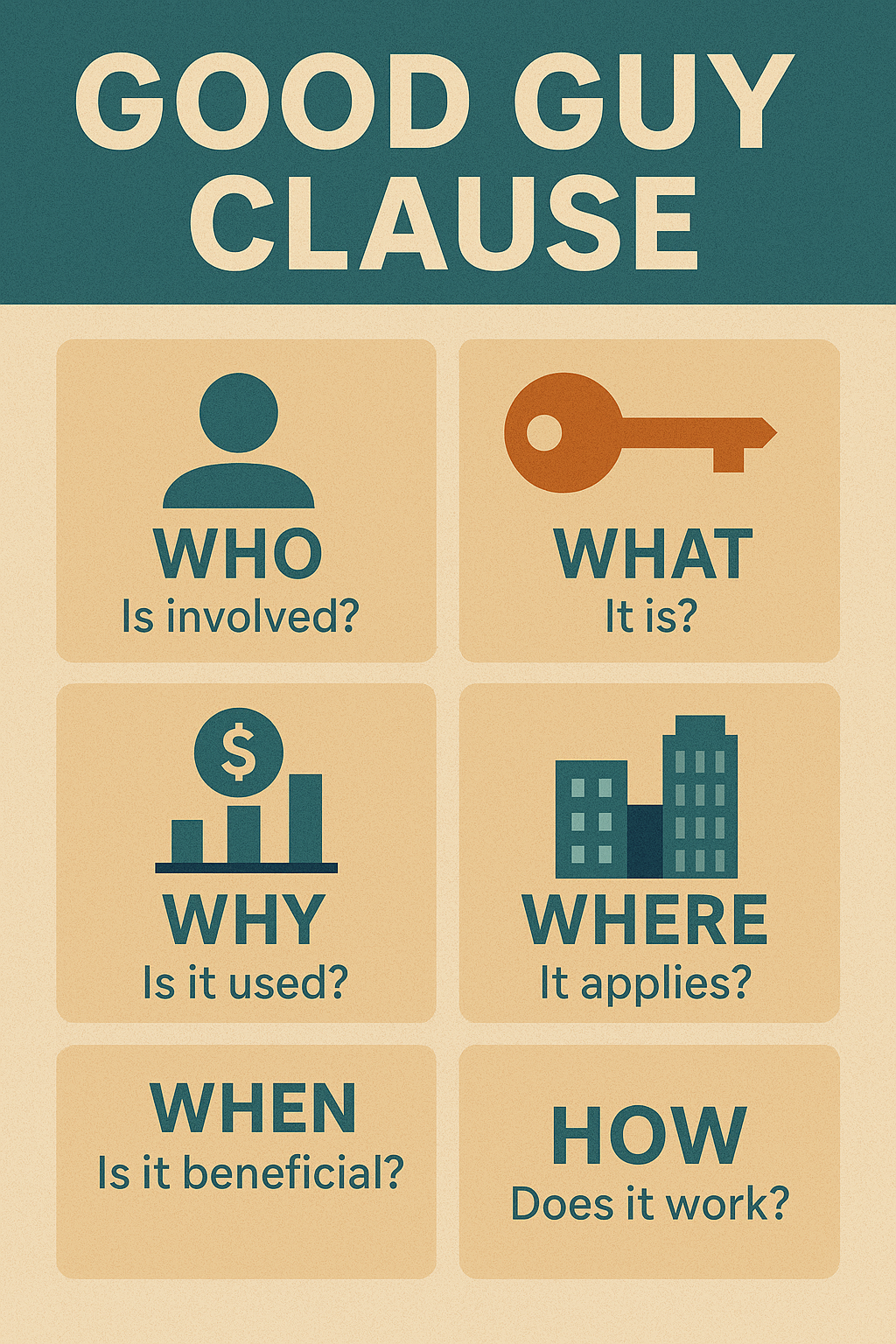 questions about the good guy clause