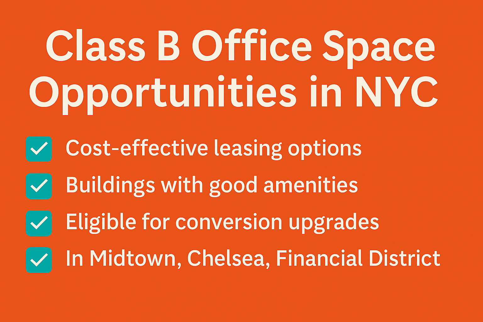 Class B Office Space Opportunities in NYC - New York Offices