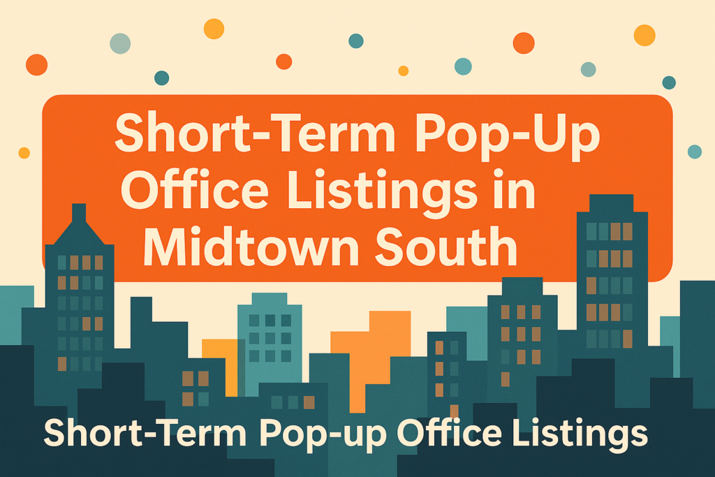 short-term pop-up office listings in Midtown South