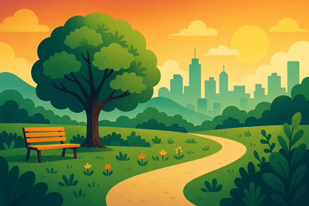 green space in manhattan as an office building amenity