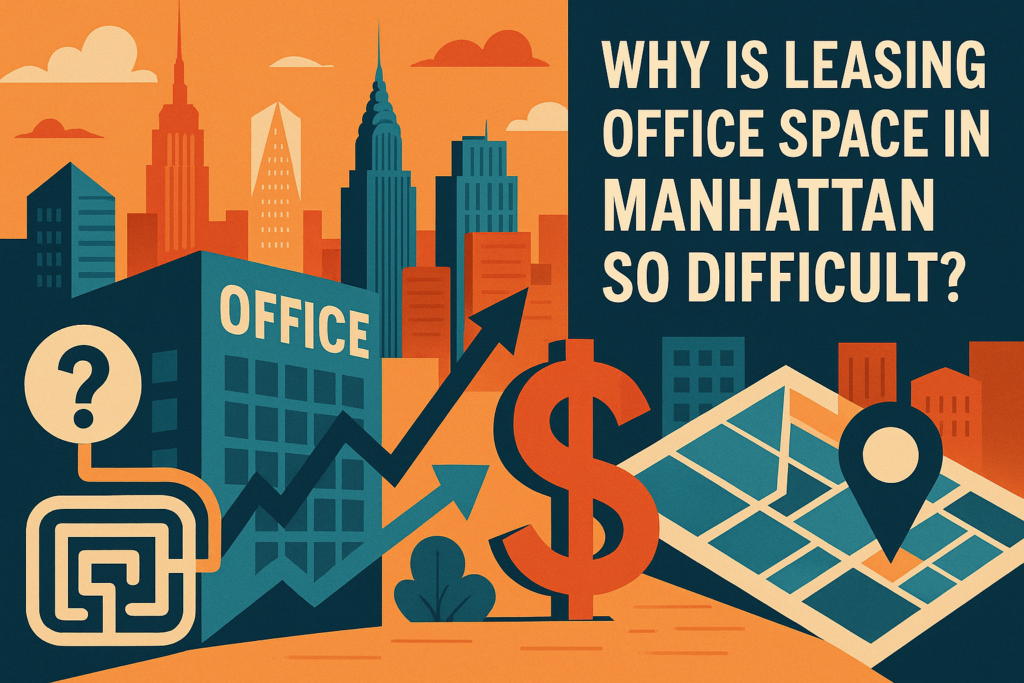why is leasing office space in Manhattan so difficult