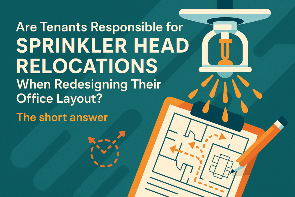 Are Tenants Responsible for Sprinkler Head Relocations When Redesigning Their Office Layout