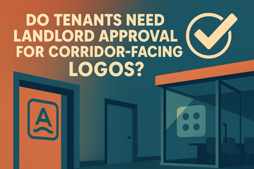 Can Landlords Restrict Tenants from Installing Branded Glass Door Decals or Interior Signage Visible from Hallways
