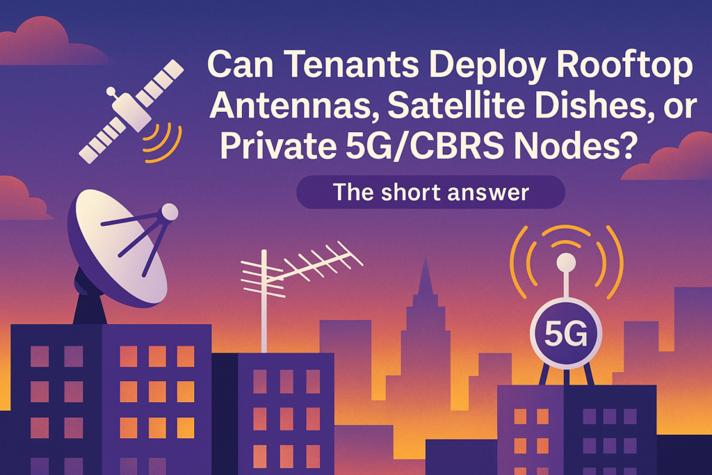 Can Tenants Deploy Rooftop Antennas, Satellite Dishes, or Private 5G/CBRS Nodes