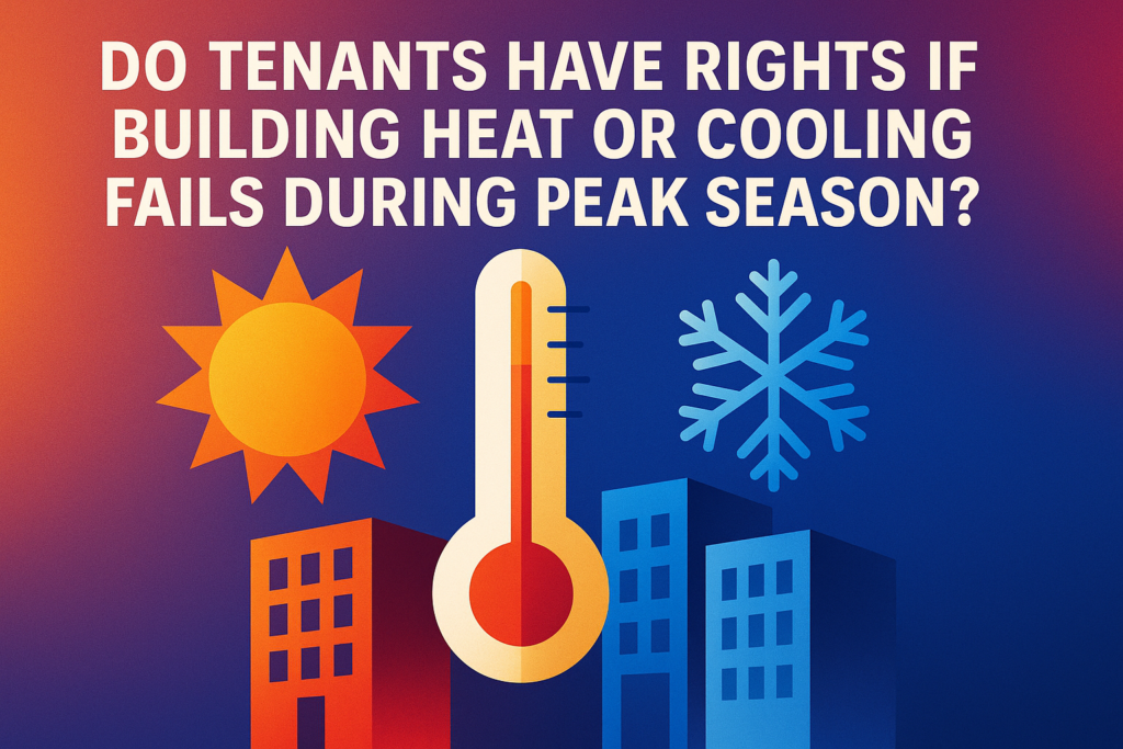 Do Tenants Have Rights if Building Heat or Cooling Fails During Peak Season