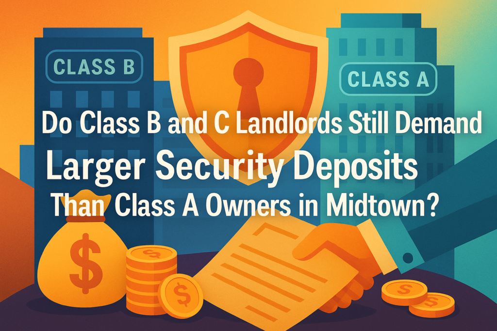 Do Class B and C Landlords Still Demand Larger Security Deposits Than Class A Owners in Midtown