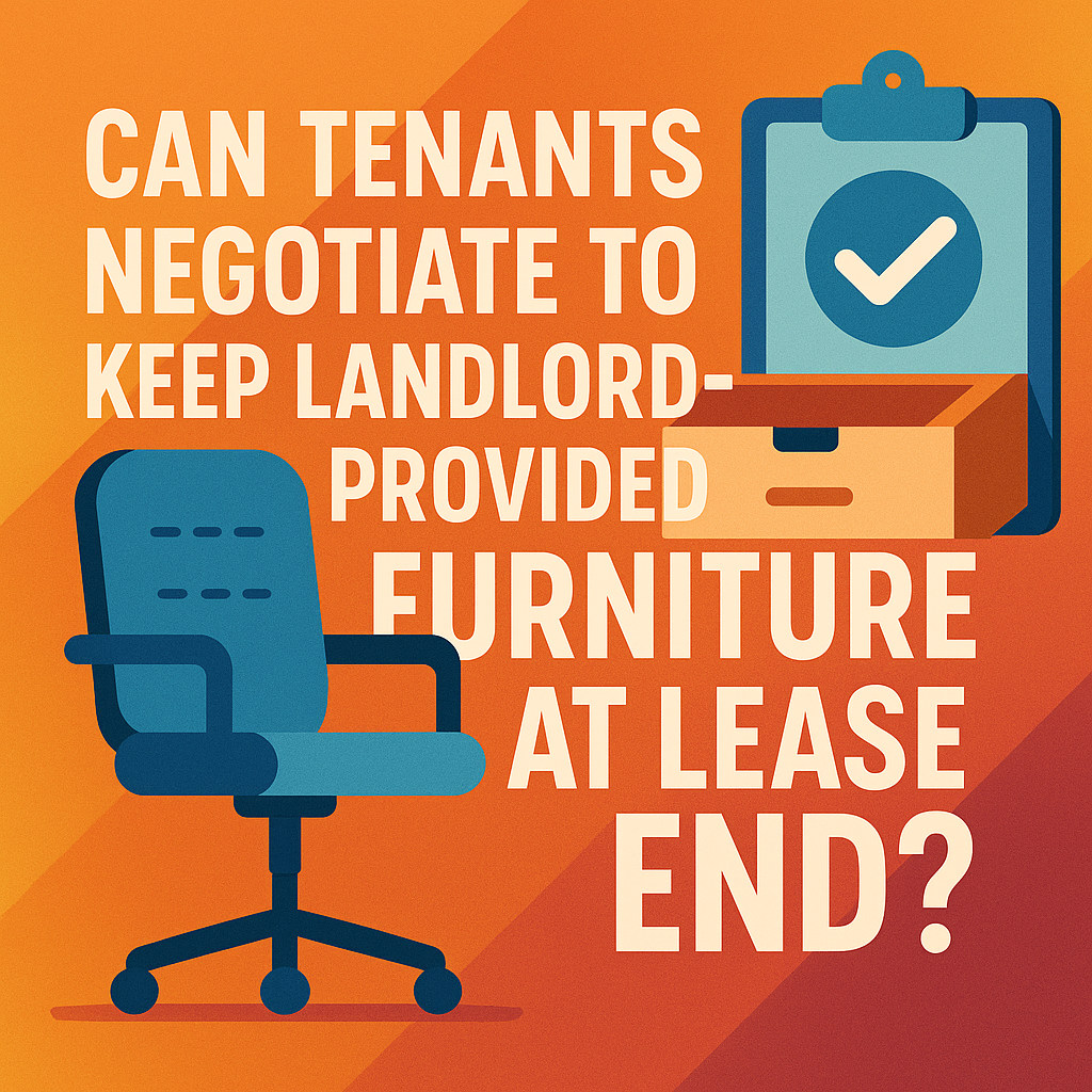 Can Tenants Negotiate to Keep Landlord-Provided Furniture at Lease End