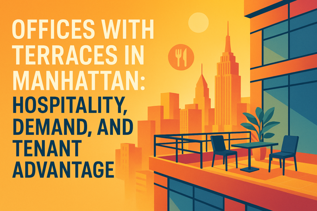 Offices with Terraces in Manhattan: Hospitality, Demand, and Tenant Advantage