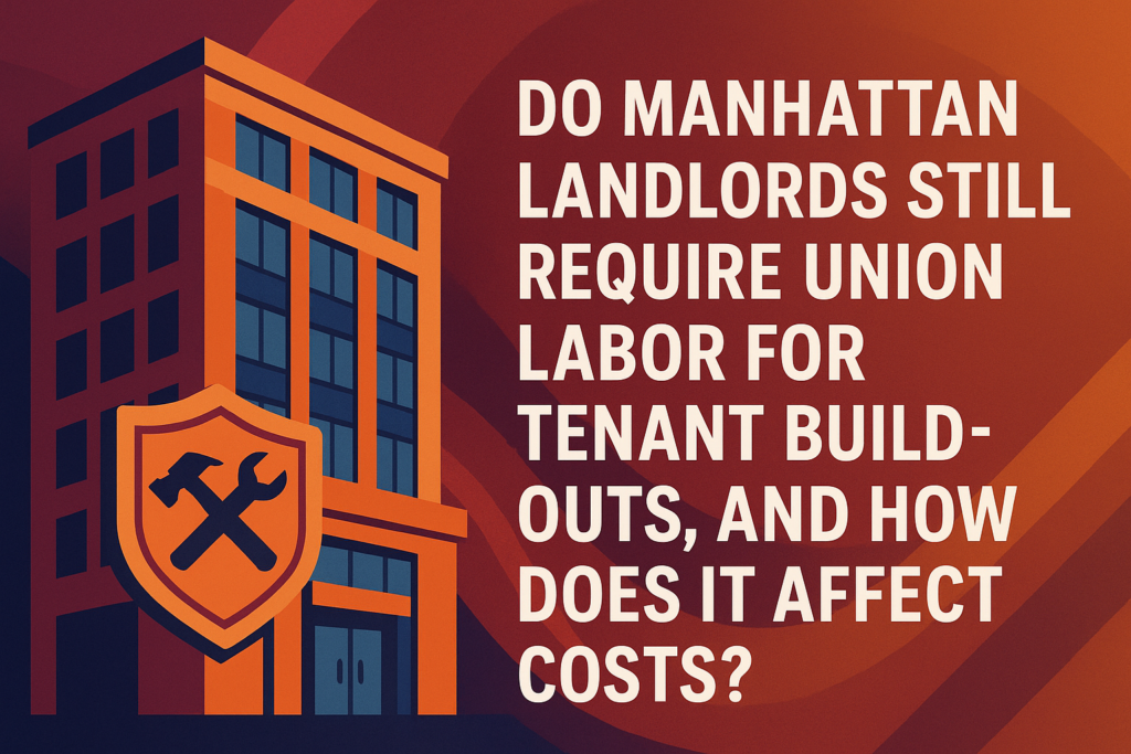 Do Manhattan Landlords Still Require Union Labor for Tenant Build-Outs, and How Does It Affect Costs