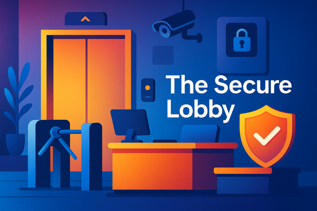doorman secure building lobby
