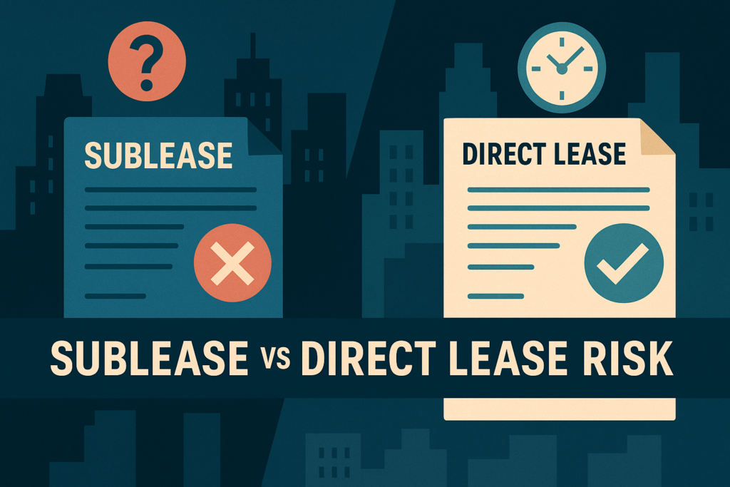 What’s the Risk of Signing a Short-Term Sublease Versus a Direct Lease in Midtown
