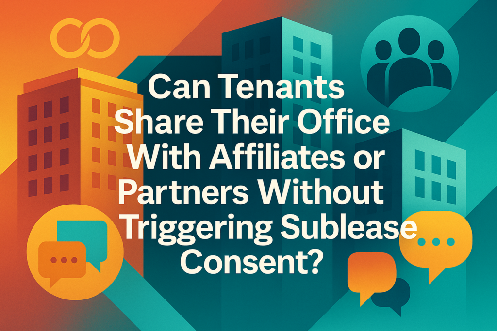 Can Tenants Share Their Office With Affiliates or Partners Without Triggering Sublease Consent