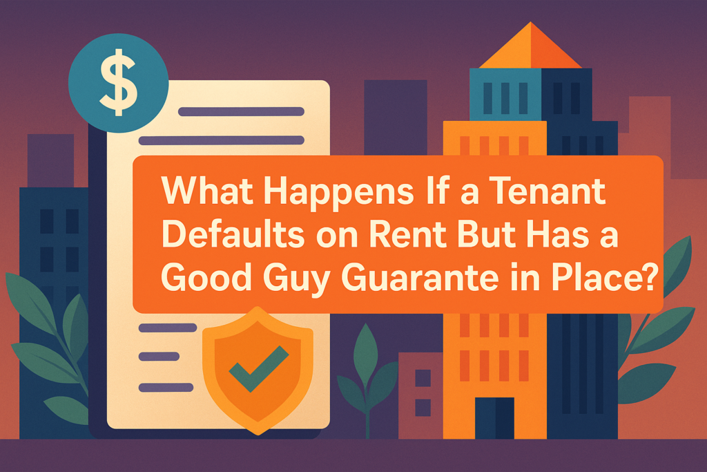 What Happens If a Tenant Defaults on Rent but Has a Good Guy Guarantee in Place