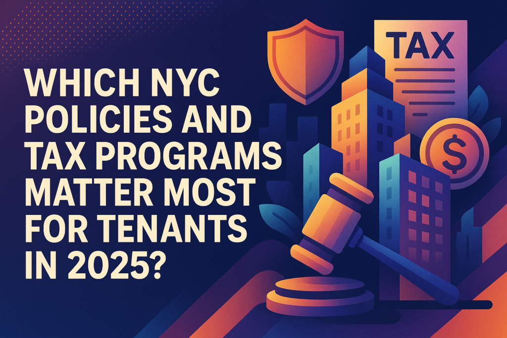 Which NYC Policies and Tax Programs Matter Most for Tenants in 2025