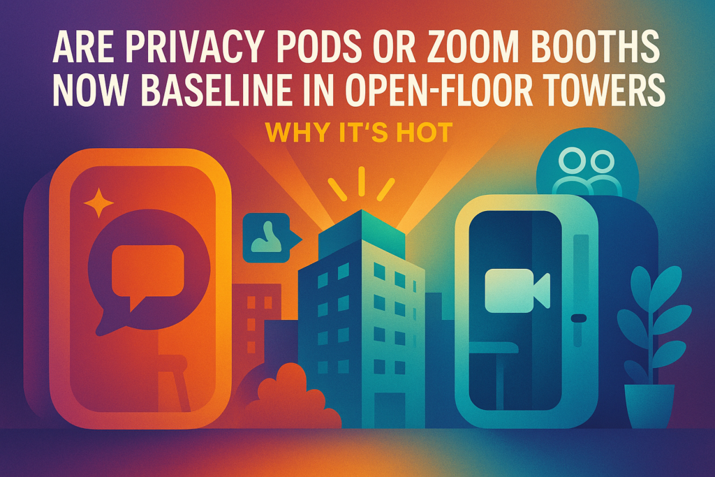 Are Privacy Pods or Zoom Booths Now Baseline in Open-Floor Towers
