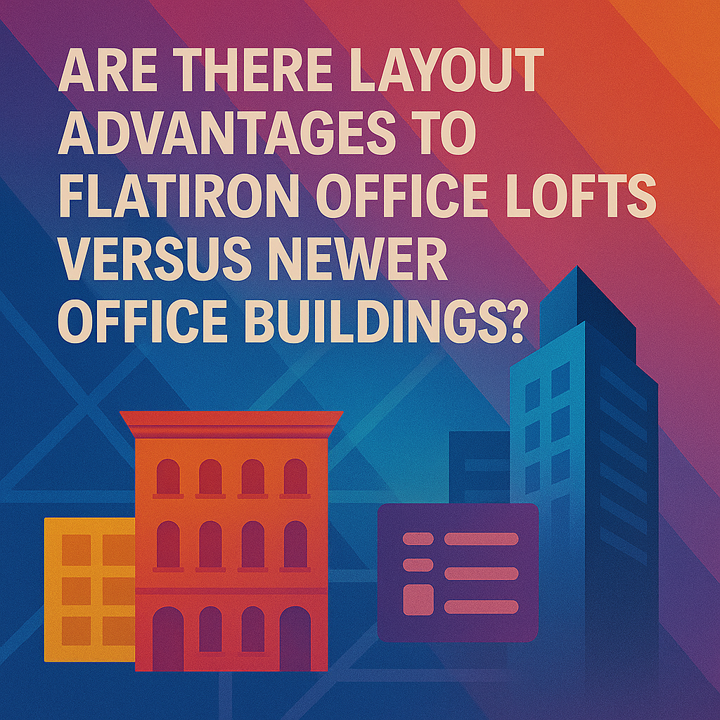 Are There Layout Advantages to Flatiron Office Lofts Versus Newer Office Buildings