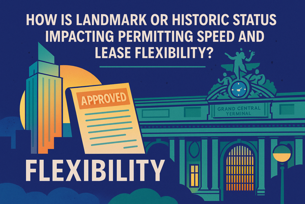 How Is Landmark or Historic Status (e.g., near Grand Central) Impacting Permitting Speed and Lease Flexibility