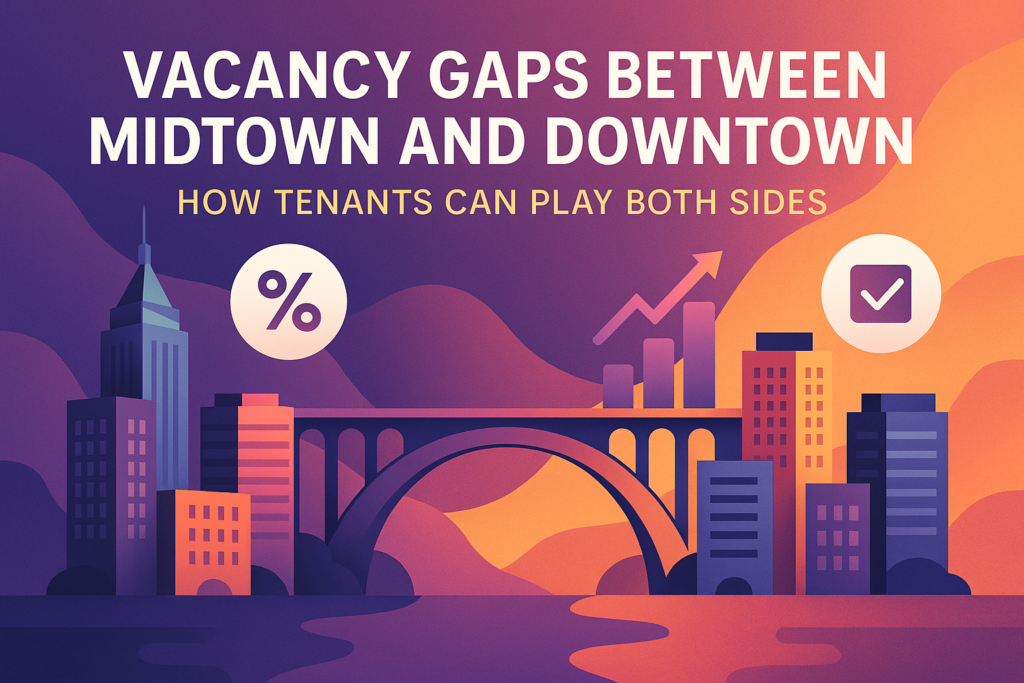Vacancy Gaps Between Midtown and Downtown: How Tenants Can Play Both Sides