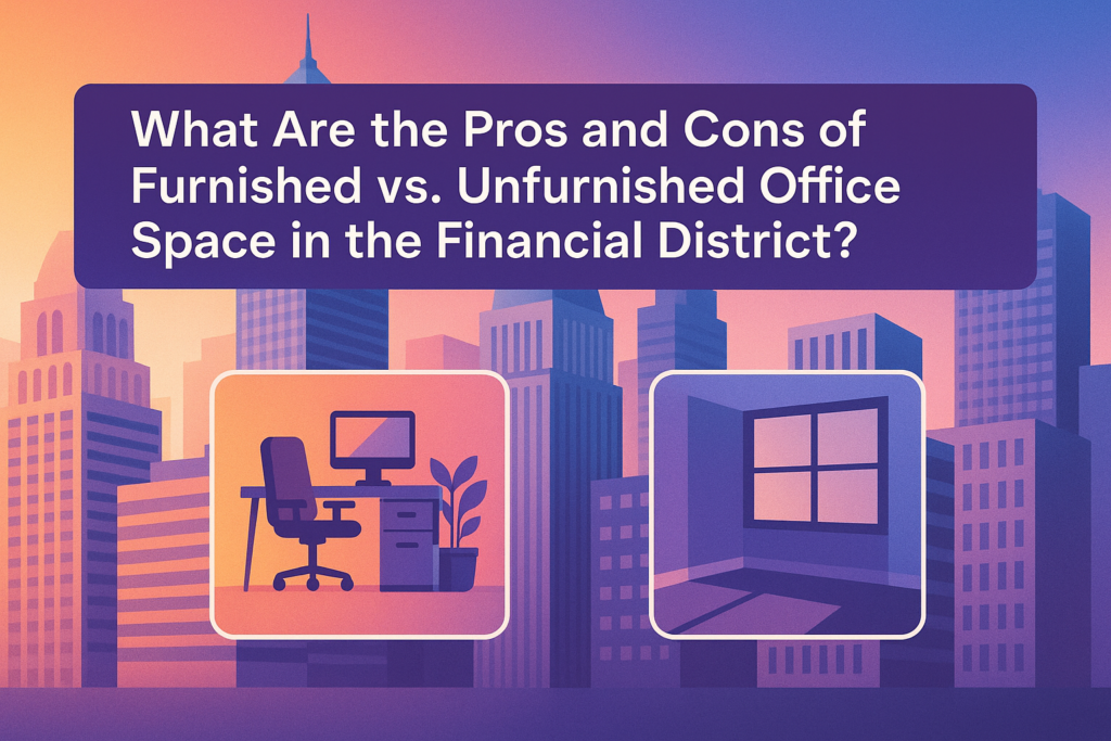 What Are the Pros and Cons of Furnished vs. Unfurnished Office Space in the Financial District