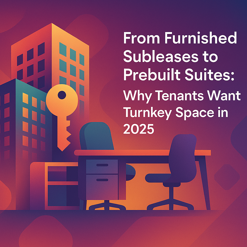 From Furnished Subleases to Prebuilt Suites: Why Tenants Want Turnkey Space in 2025