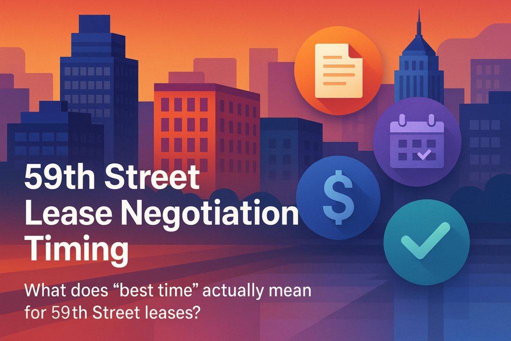 59th Street Lease Negotiation Timing