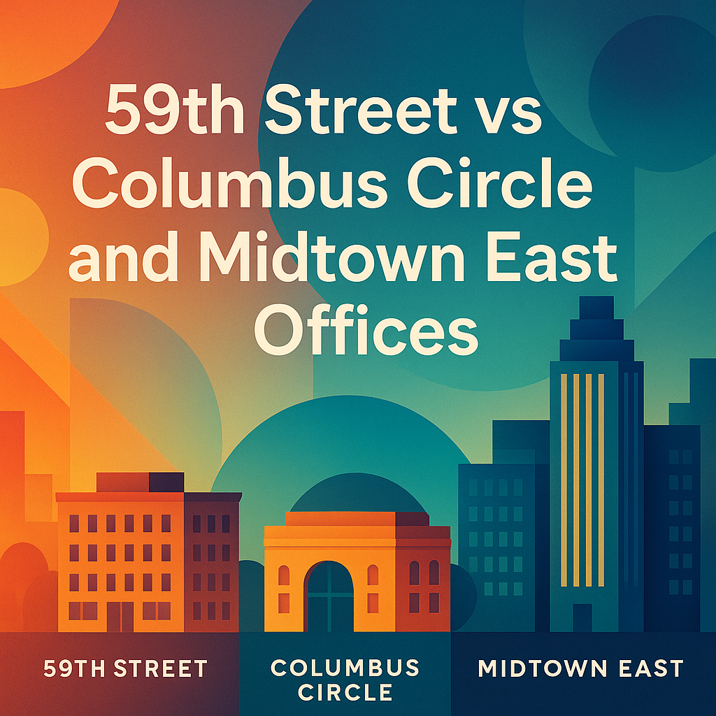 59th Street vs Columbus Circle and Midtown East Offices - New York Offices