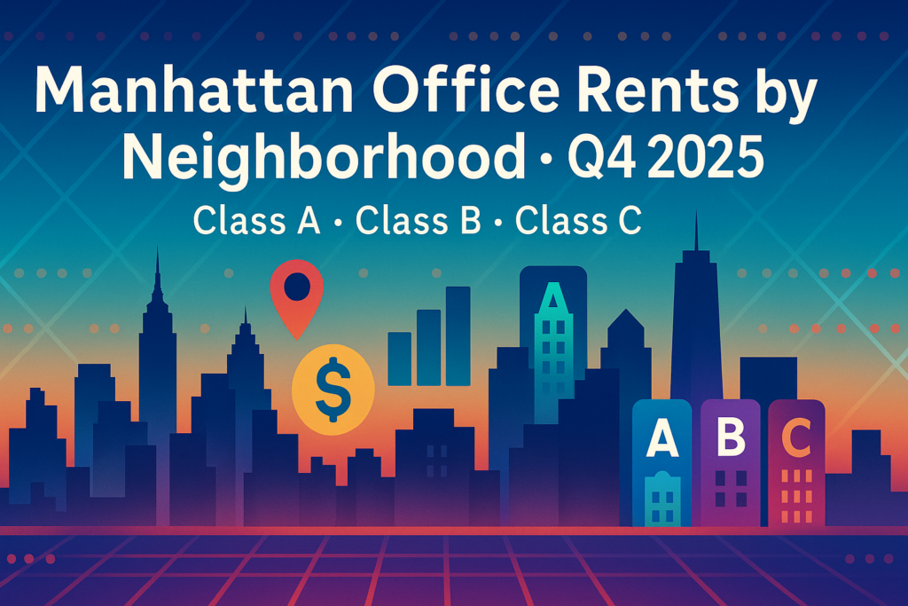 Manhattan Office Space Rental Cost by Neighborhood