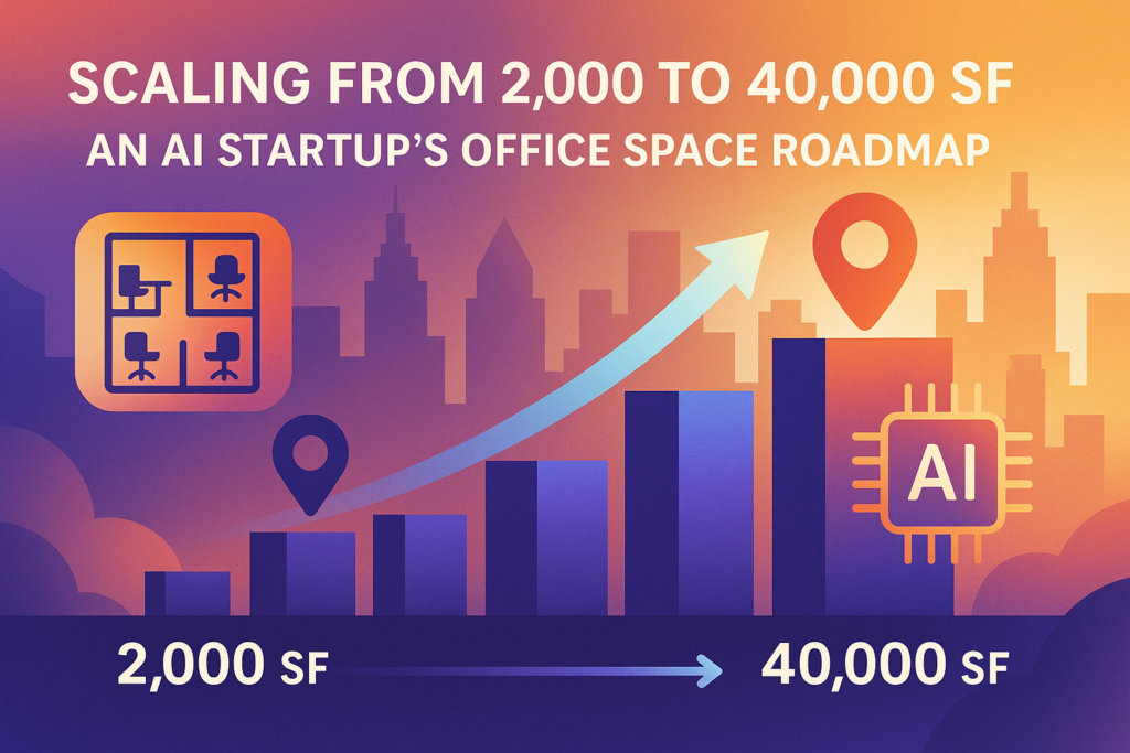 Scaling from 2,000 to 40,000 SF: An AI Startup’s Office Space Roadmap