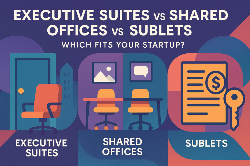 Executive Suites vs Shared Offices vs Sublets: Which Fits Your Startup?