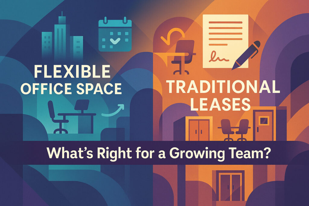 Flexible Office Space vs Traditional Leases: What’s Right for a Growing Team?