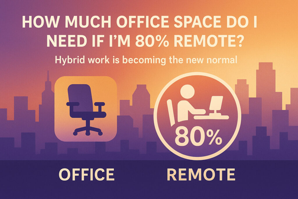 How Much Office Space Do I Need if I’m 80% Remote