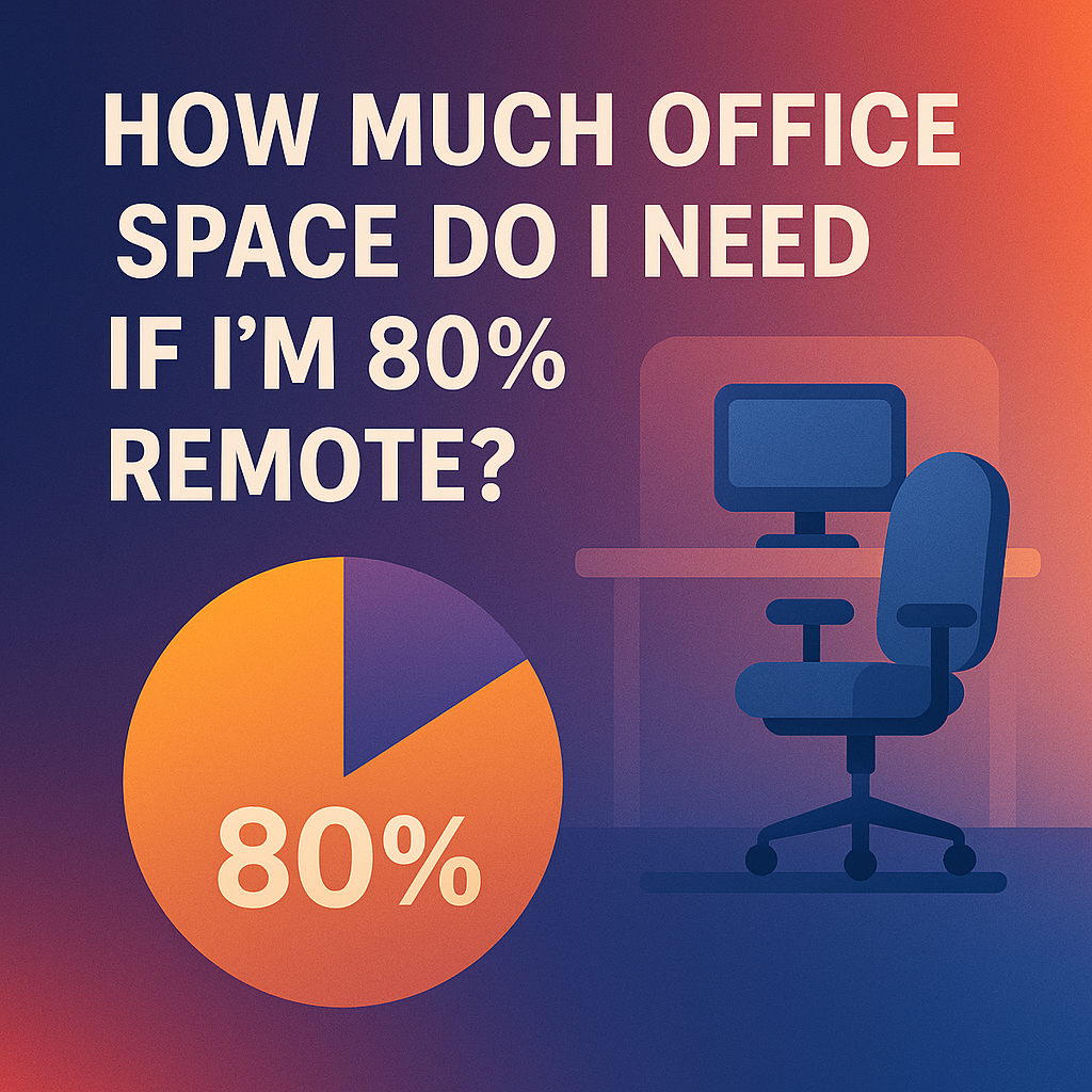 How Much Office Space Do I Need if I’m 80% Remote