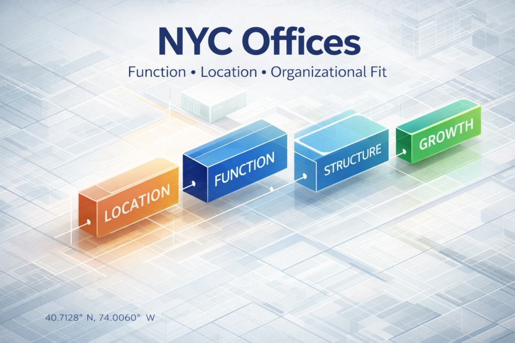 NYC Offices Location, Function, Structure, and Growth