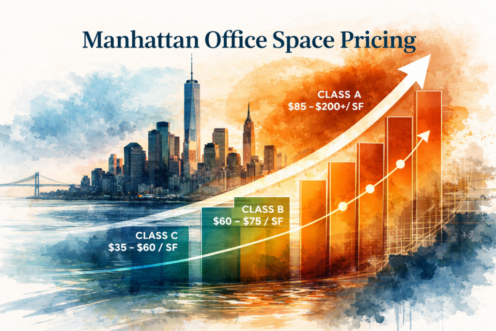 What Does Office Space Cost in Manhattan Per Square Foot? (2026 Updated)