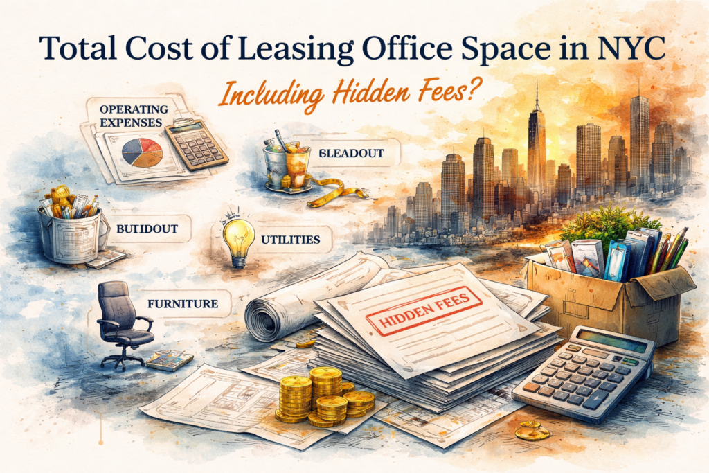 What Is the Total Cost of Leasing Office Space in NYC (Including Hidden Fees)?