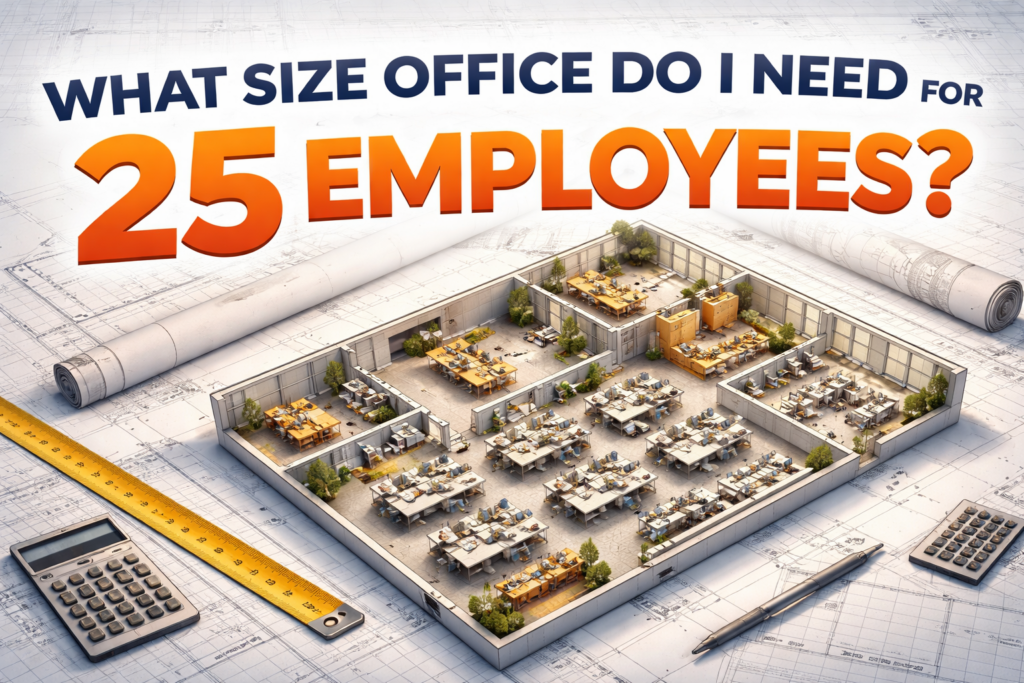 What Size Office Do I Need for 25 Employees?