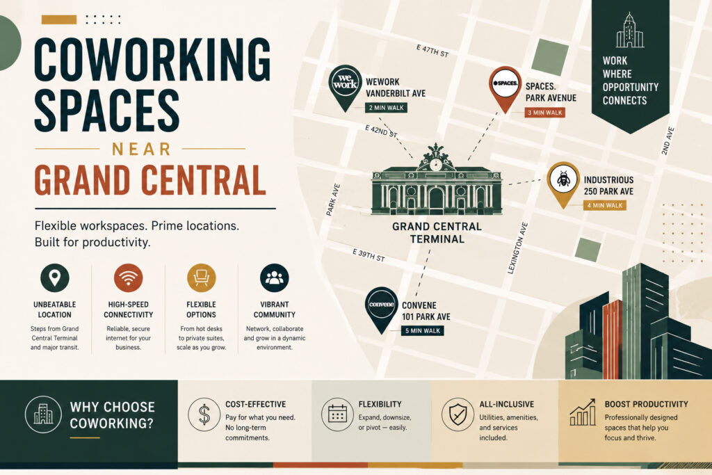 Coworking Spaces Near Grand Central