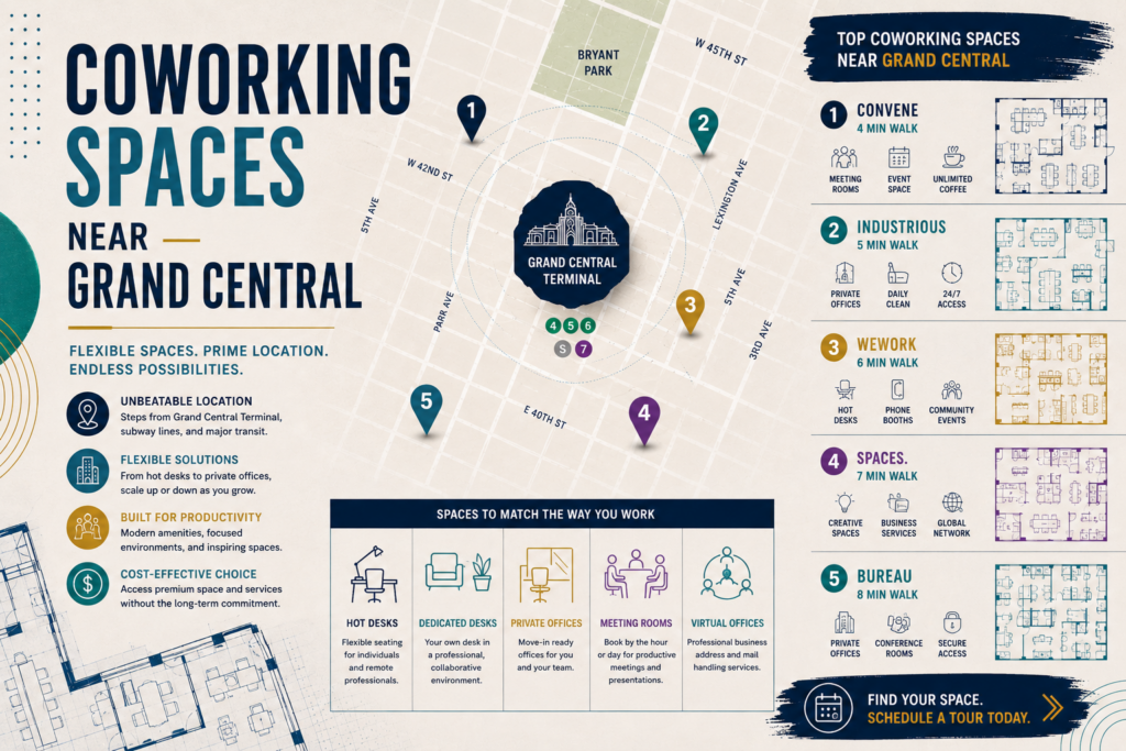 Coworking Spaces Near Grand Central