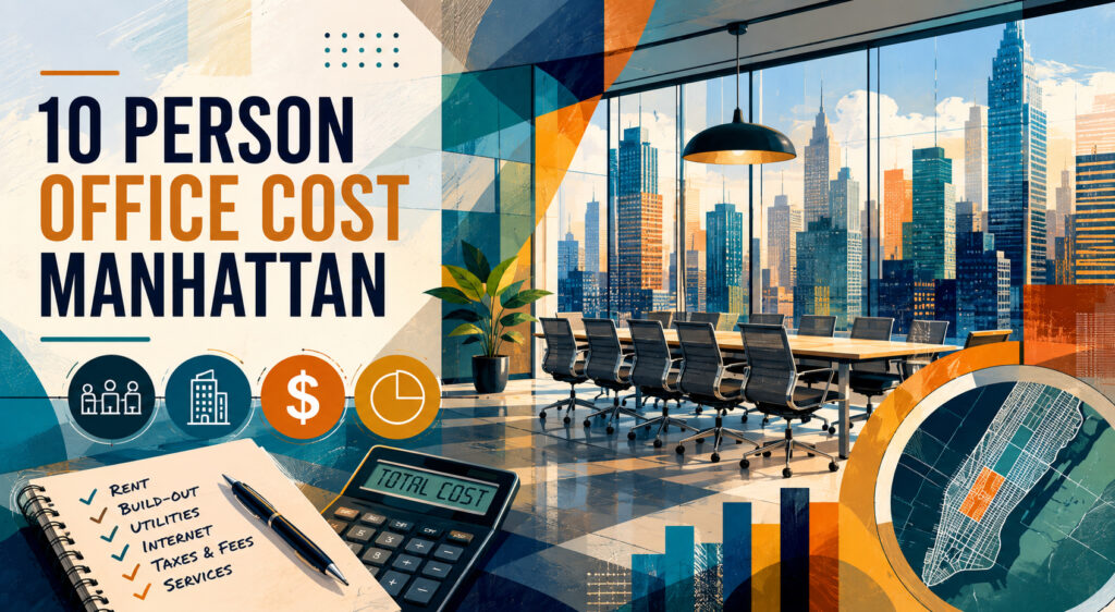 10 person office cost Manhattan