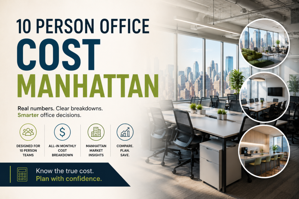 10 person office cost Manhattan