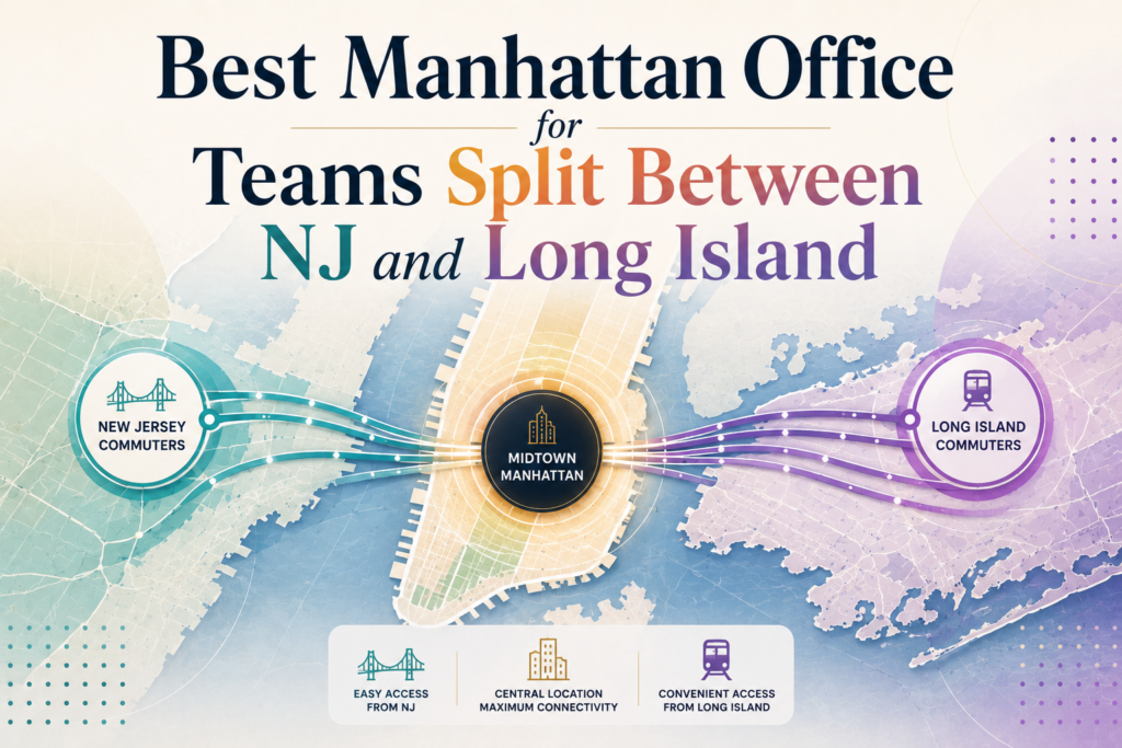 Best Manhattan Office for Teams Split Between NJ and Long Island
