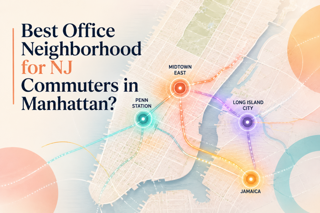 Best Office Neighborhood for NJ Commuters in Manhattan