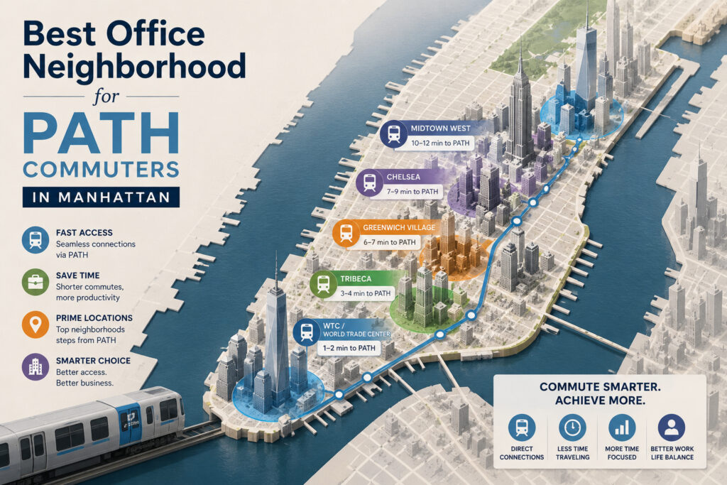 Best Office Neighborhood for PATH Commuters in Manhattan