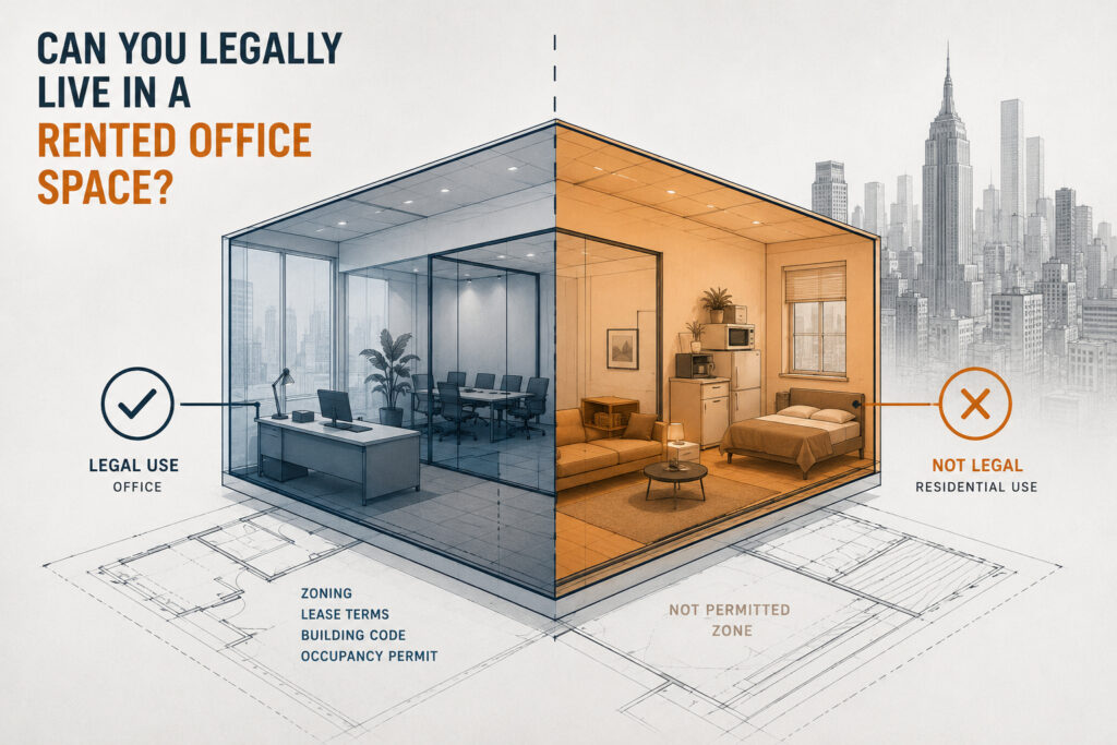 Can You Legally Live in a Rented Office Space?