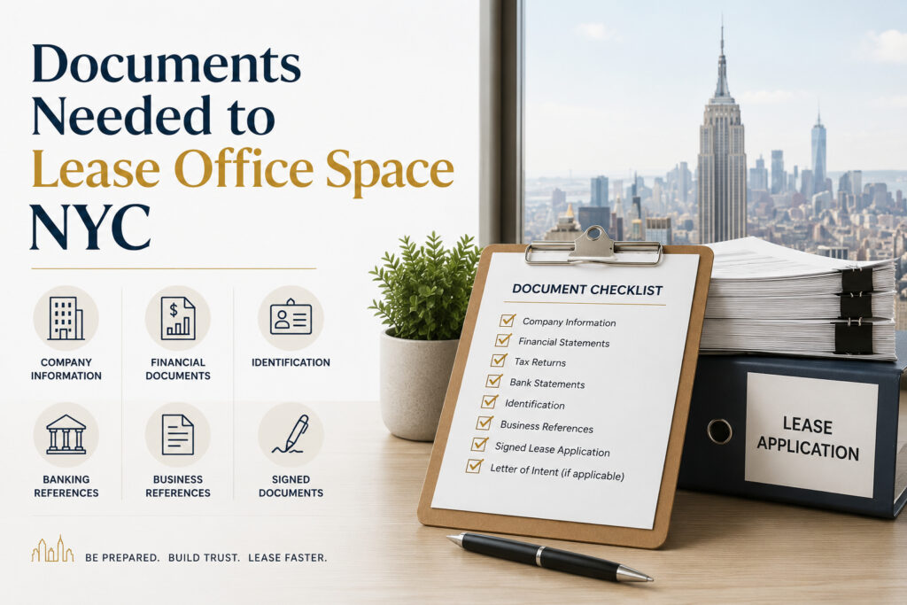 Documents Needed to Lease Office Space NYC