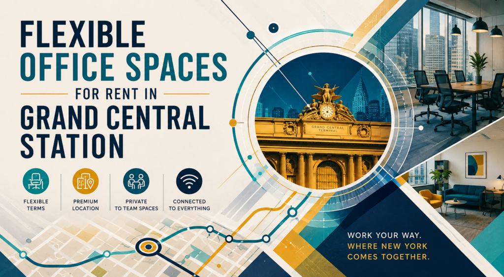 Flexible Office Spaces for Rent in Grand Central Station
