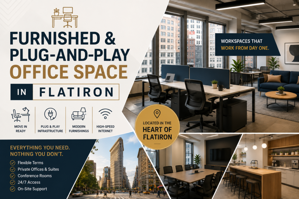 Furnished and Plug-and-Play Office Space in Flatiron
