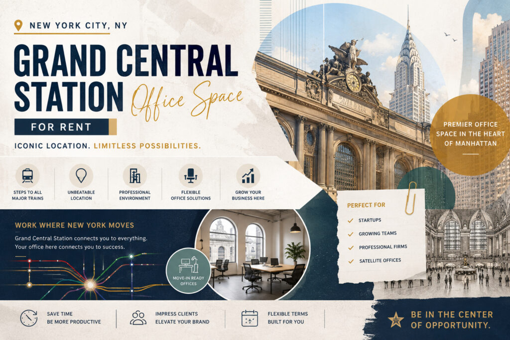 Grand Central Station, New York City, NY Office Space for Rent